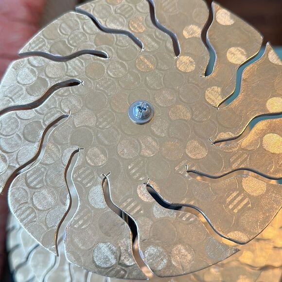 Vintage Mid Century gold Christmas Card Tree in Original box - Picture 9 of 10